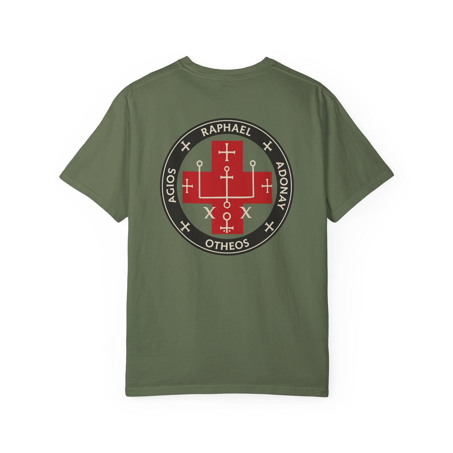 Sigil of St. Raphael Medicine T-shirt, back