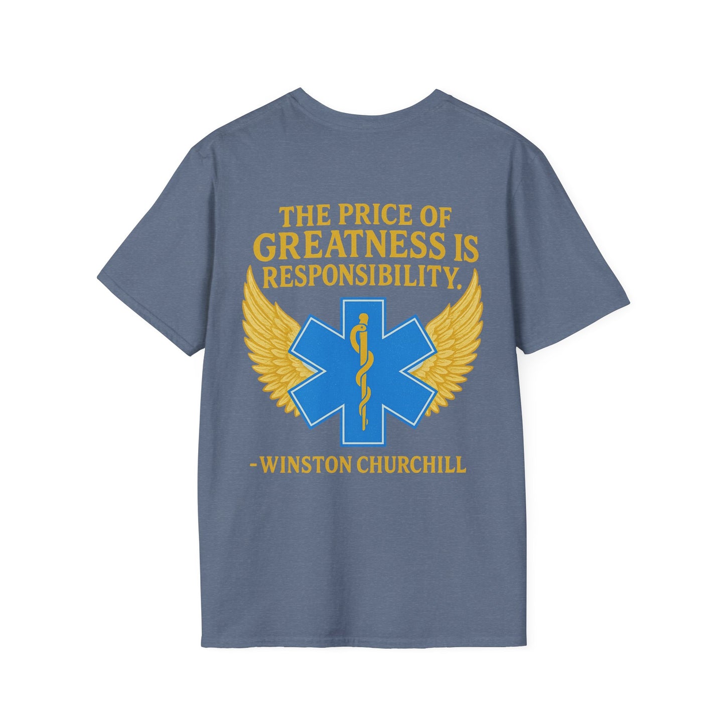 Price of Greatness T-Shirt, back/front logo