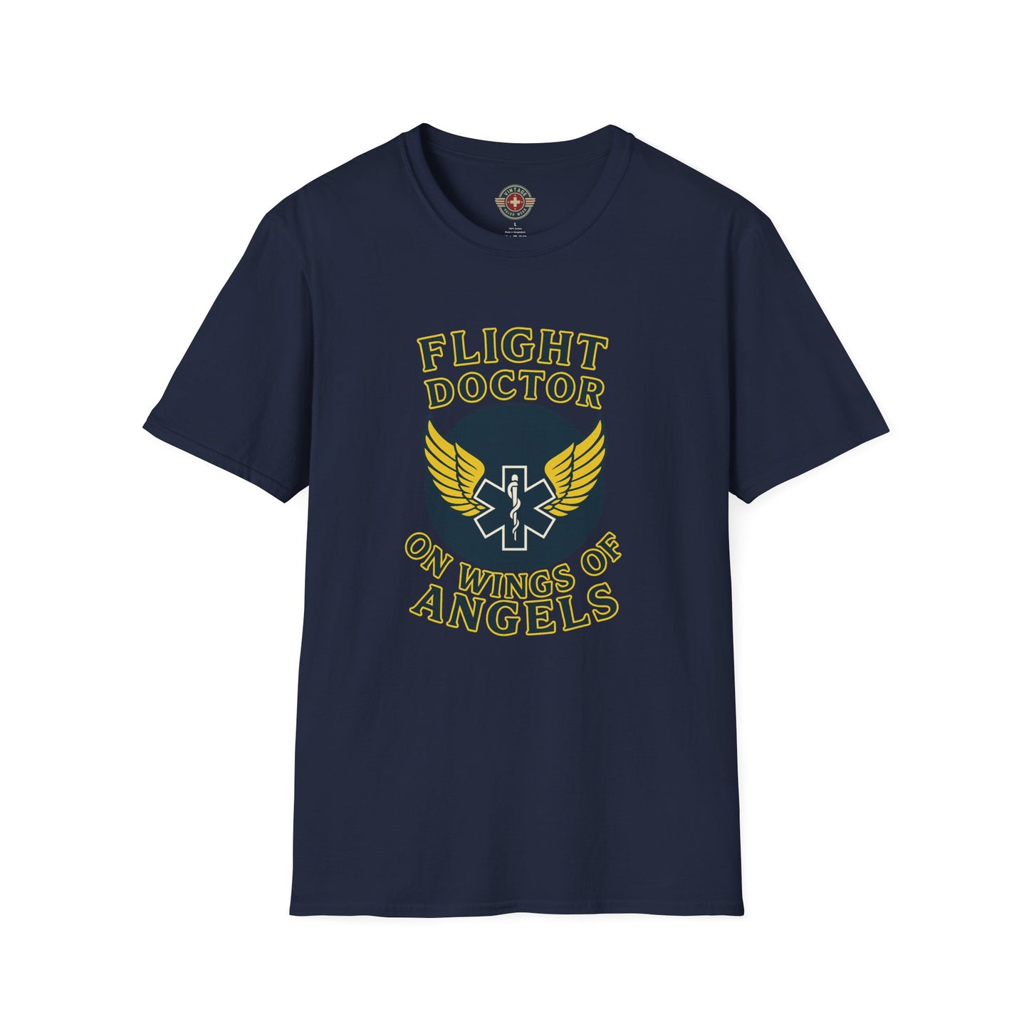 On Wings T-Shirt Flight Doctor, front