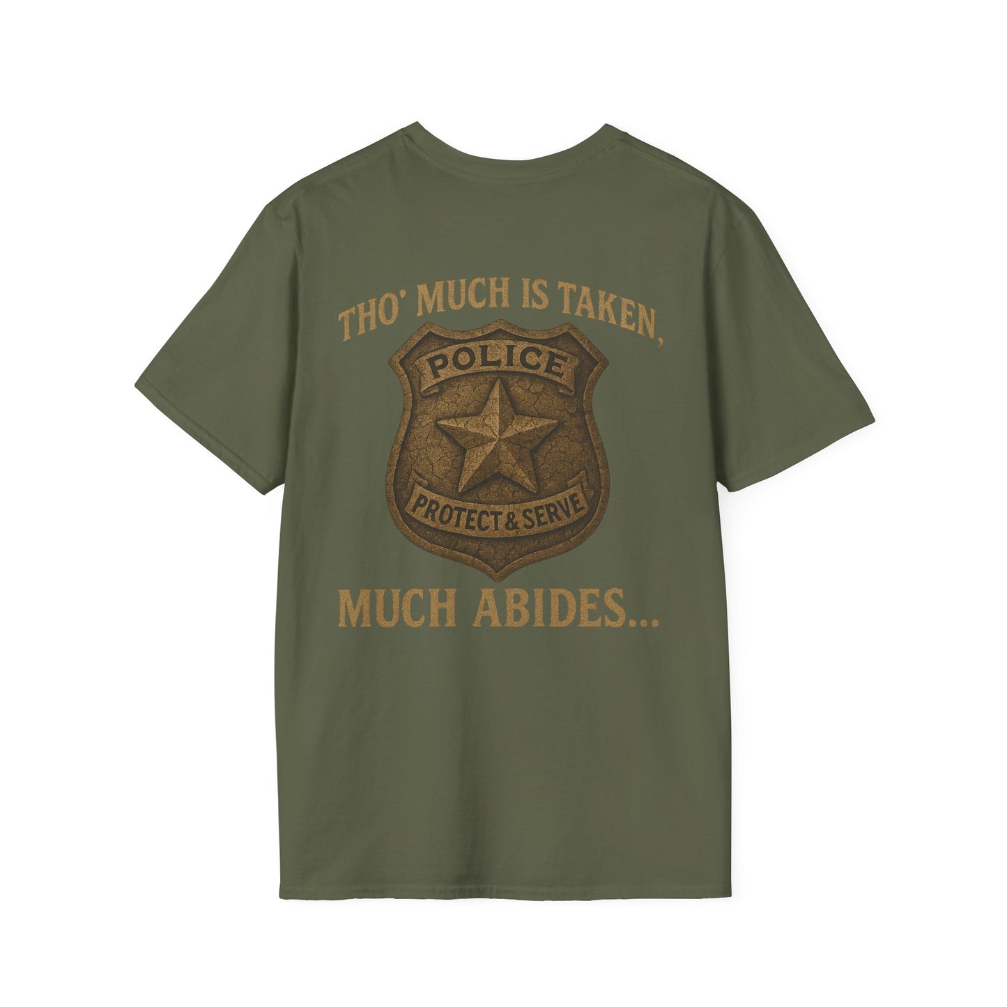 Much Abides T-Shirt, back