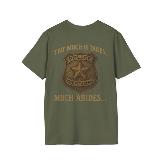 Much Abides T-Shirt, back