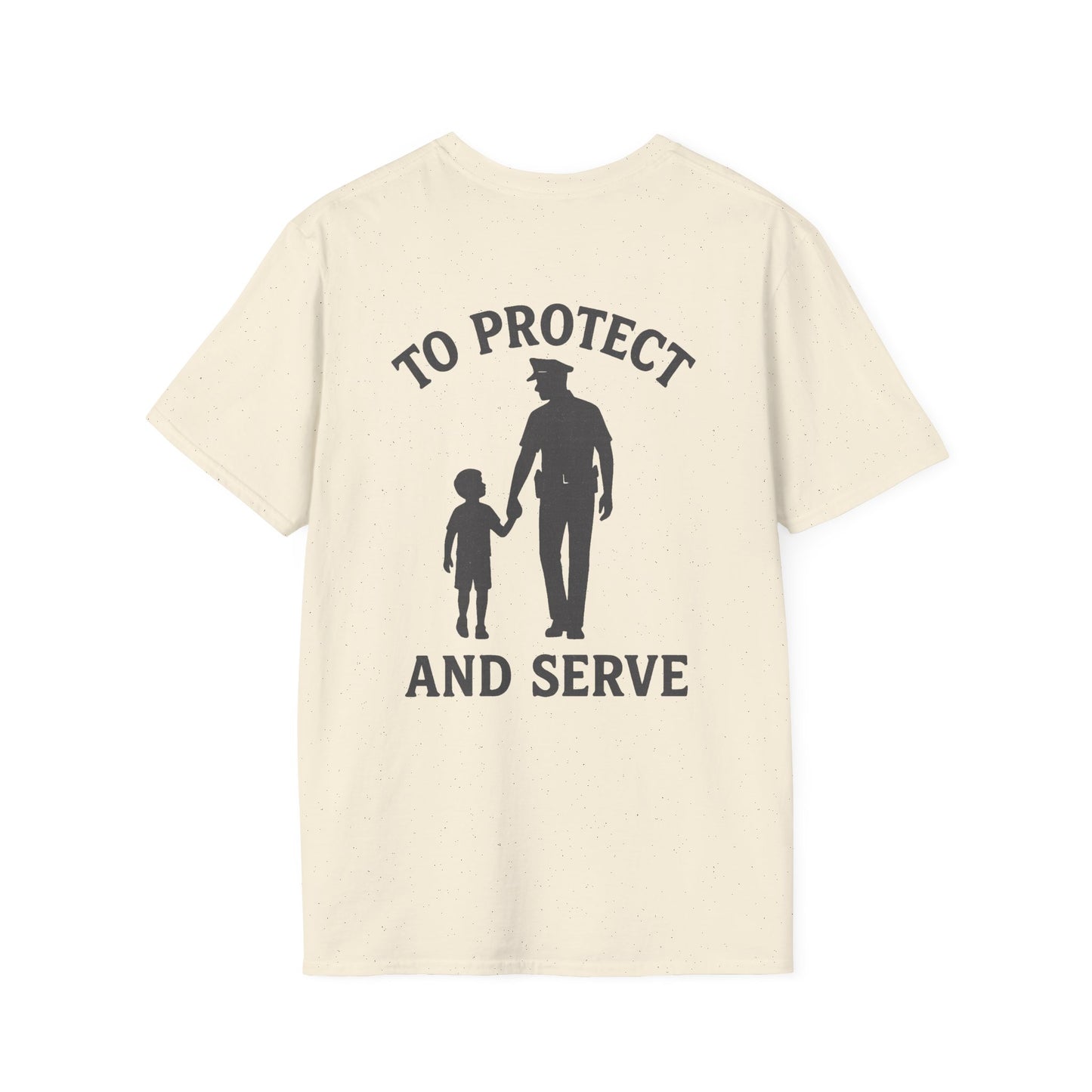 Cop with Kid T-Shirt, back