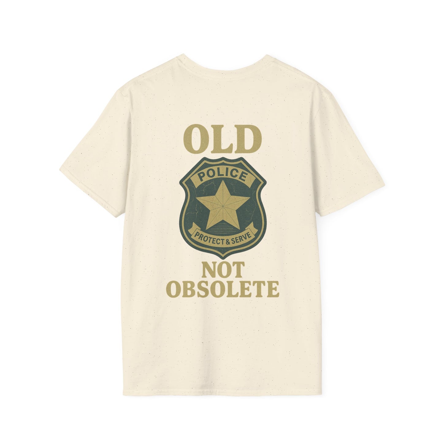 Not Obsolete T-Shirt Police, back