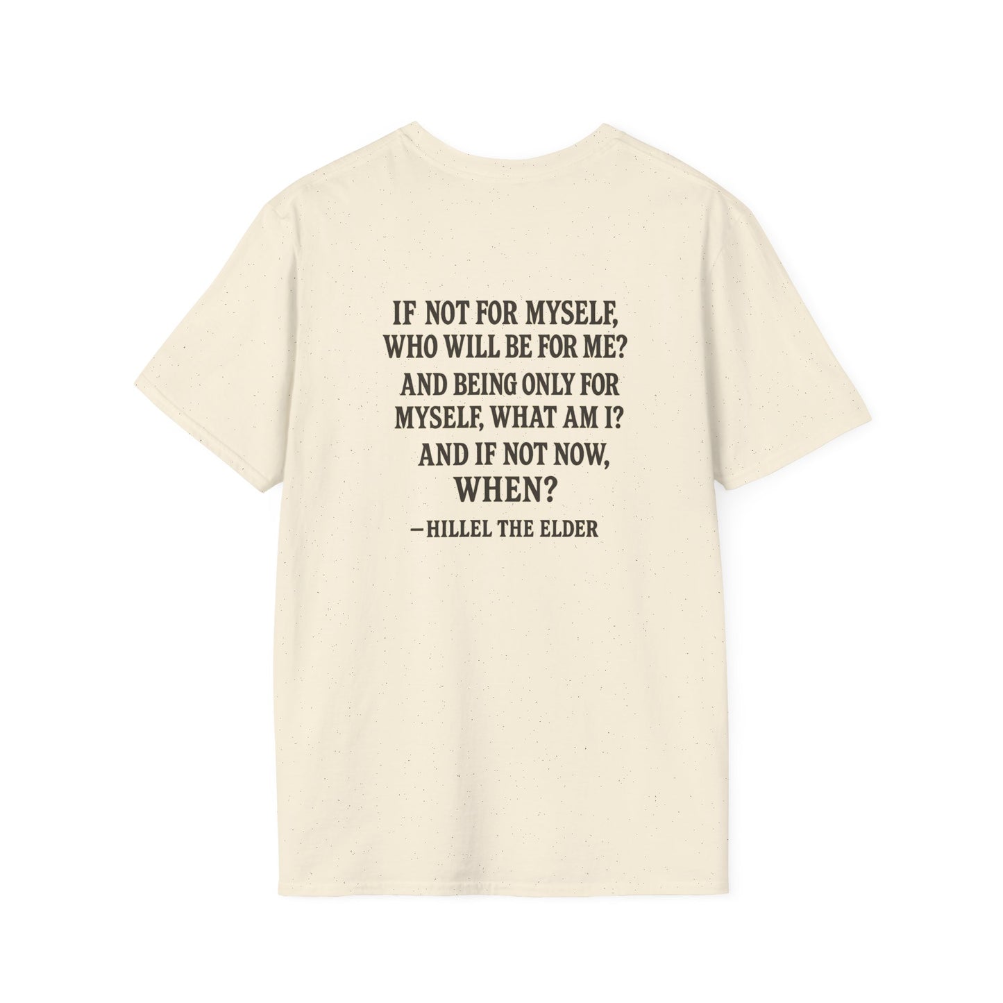 VVW Hillel the Elder Quote T-shirt, back/front logo