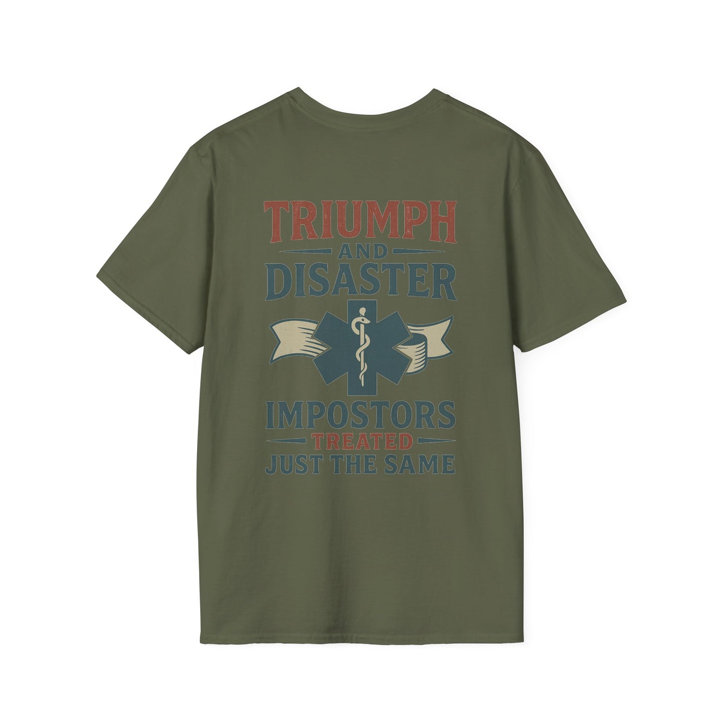 Triumph and Disaster T-Shirt, back/front logo
