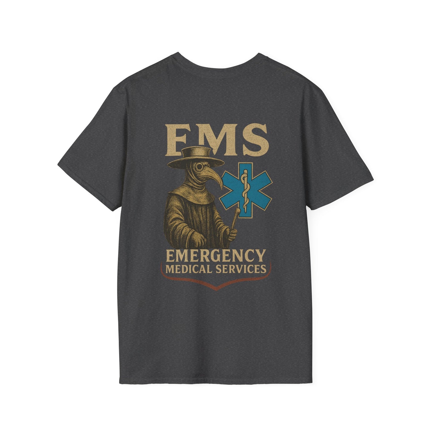 Plague Doctor EMS T-Shirt, back/front logo
