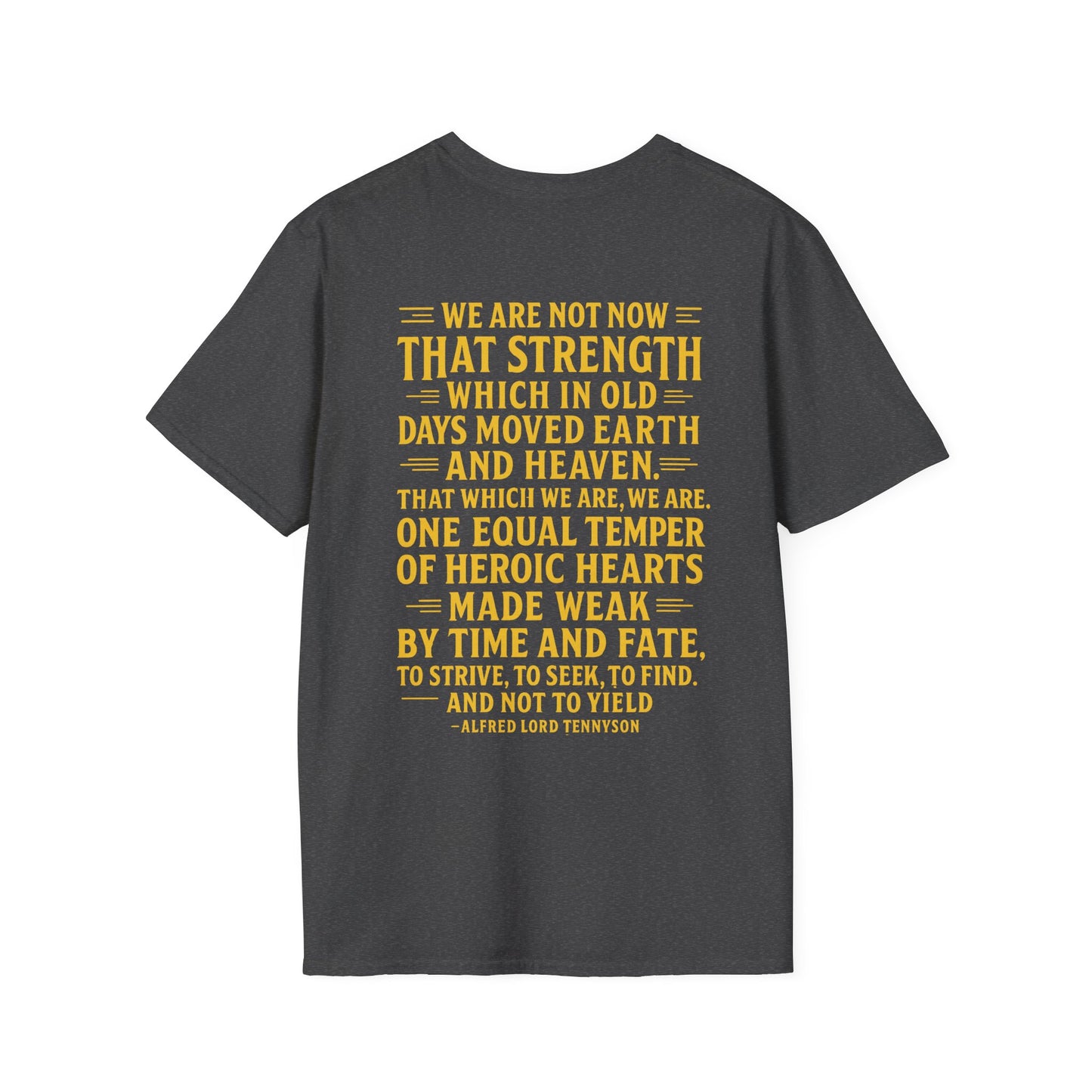 VVW Tennyson Quote T-shirt, back/front logo