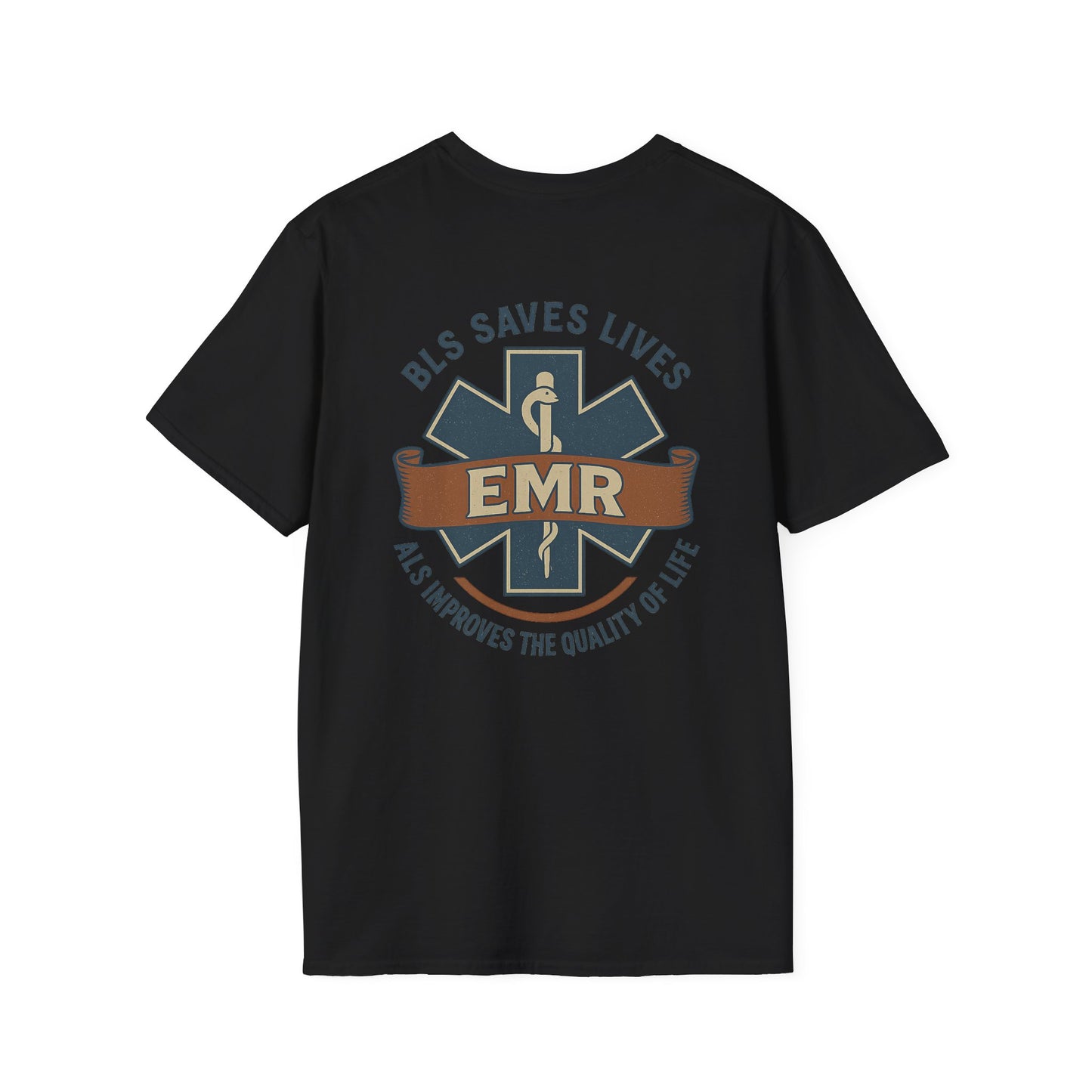 BLS/ALS for EMR T-Shirt, back/front logo