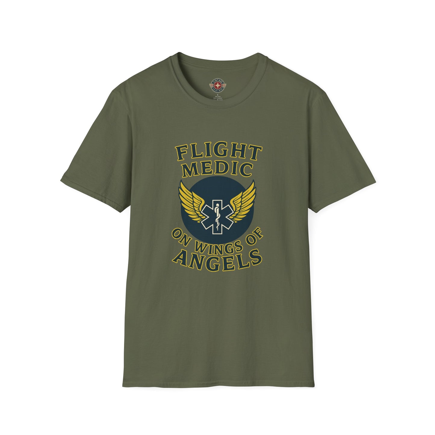On Wings T-Shirt Flight Medic, front