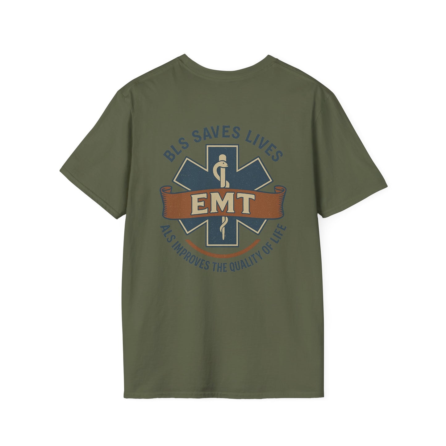 BLS/ALS for EMT T-Shirt, back/front logo