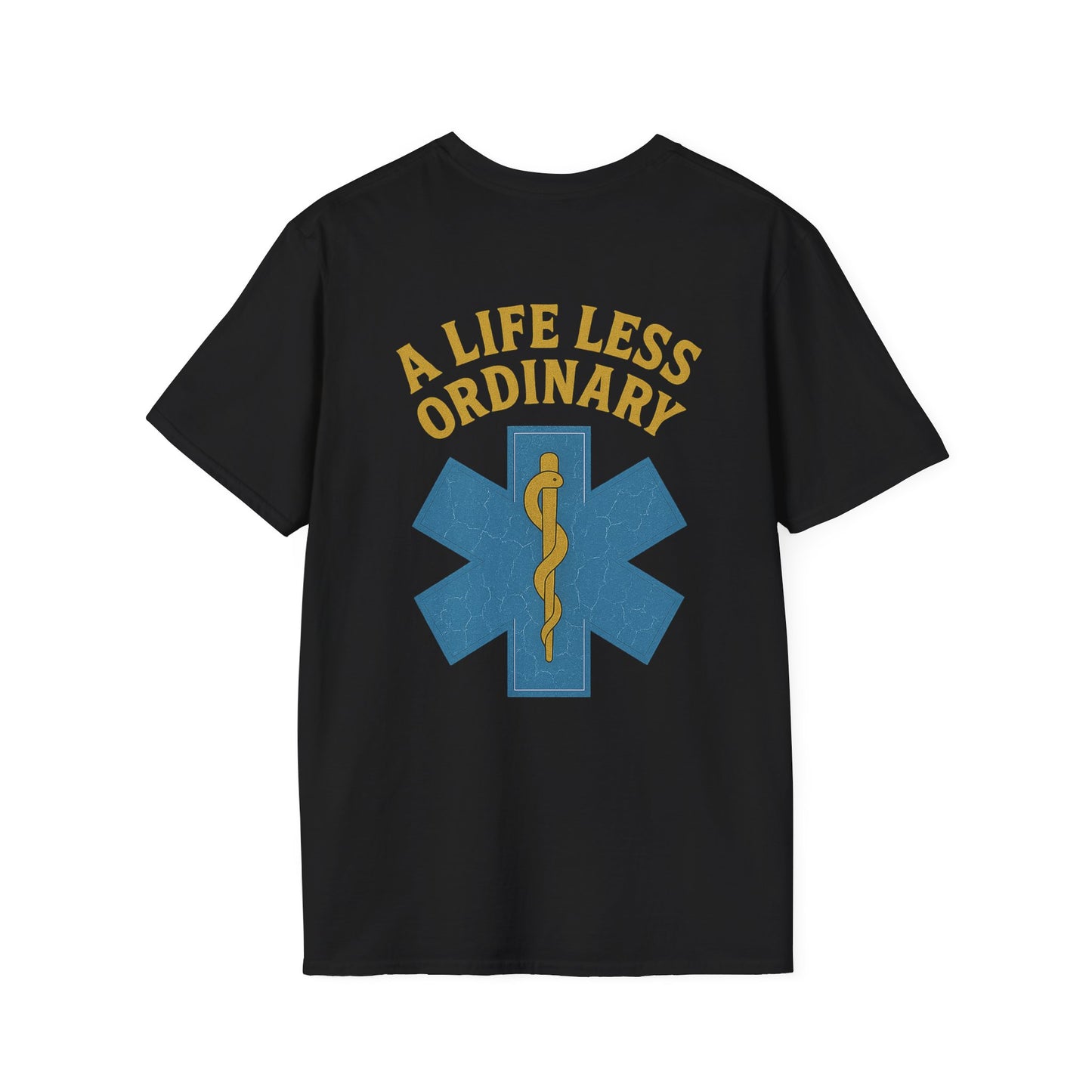 Life Less Ordinary T-Shirt EMS, back/front logo