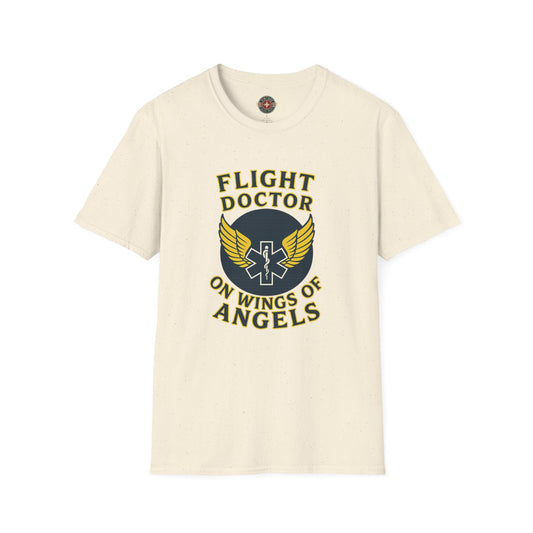 On Wings T-Shirt Flight Doctor, front