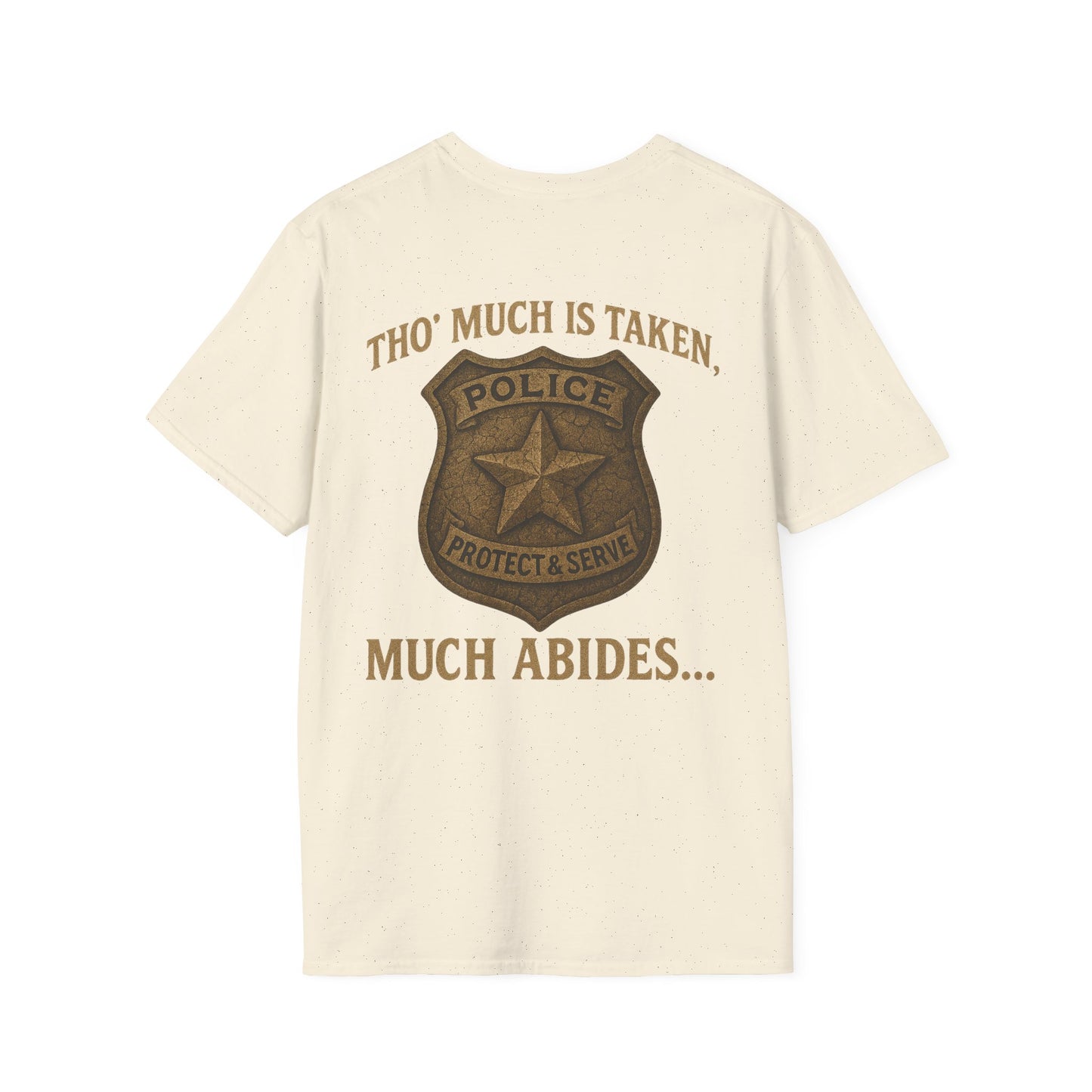 Much Abides T-Shirt, back
