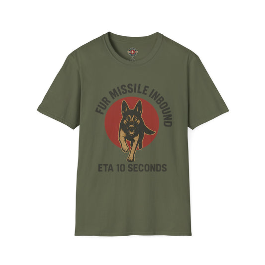 Fur Missle Inbound T-Shirt, front