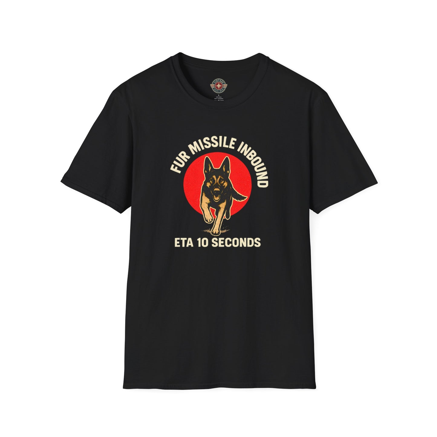 Fur Missle Inbound T-Shirt, front