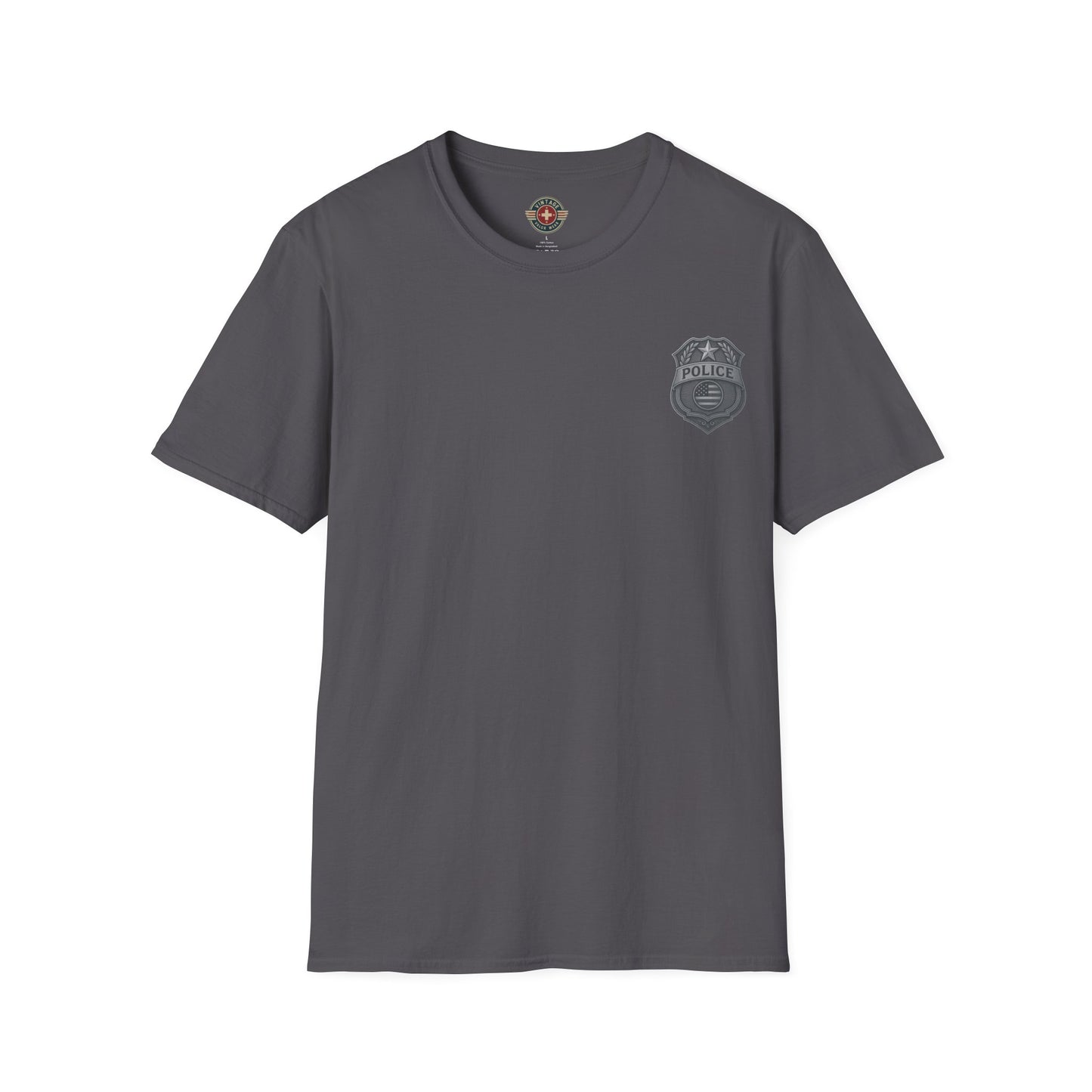 Til the Job is Done Police T-Shirt, back/front logo