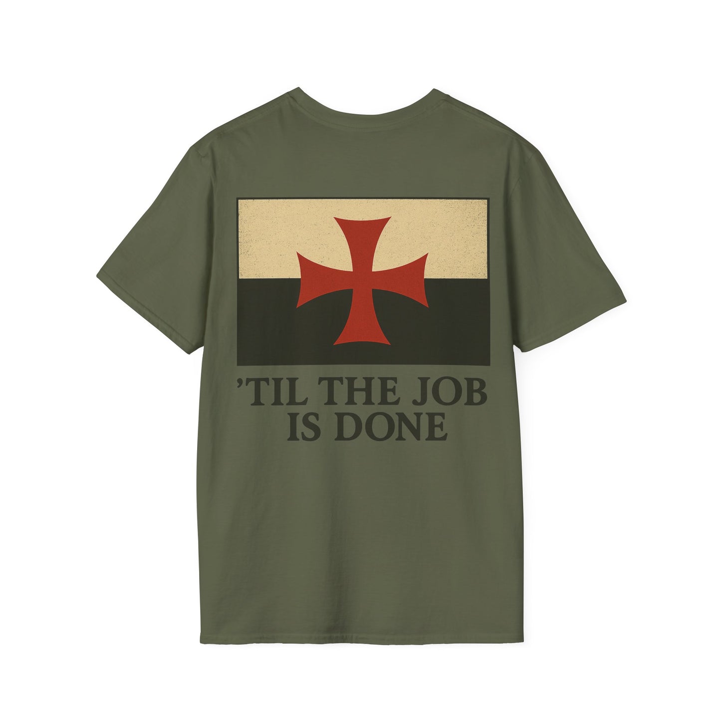 Til the Job is Done Police T-Shirt, back/front logo