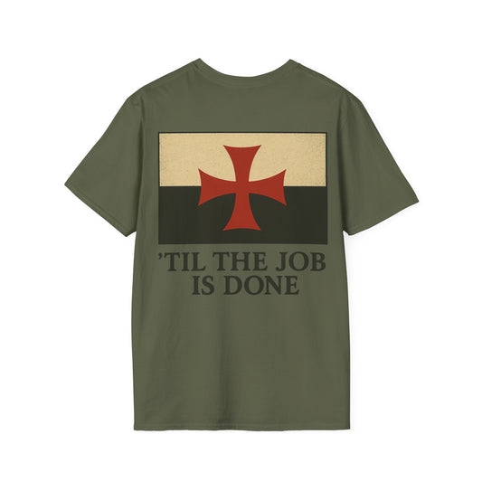 Til the Job is Done Police T-Shirt, back/front logo