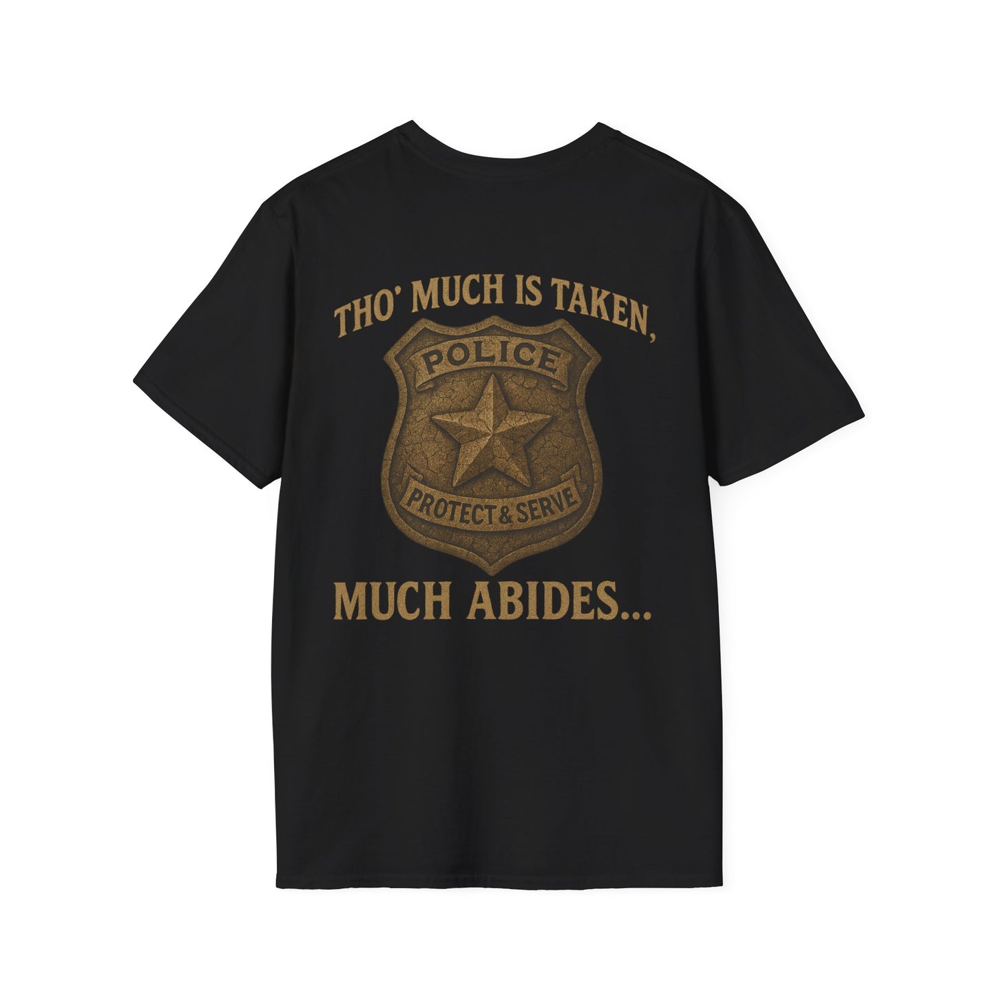 Much Abides T-Shirt, back