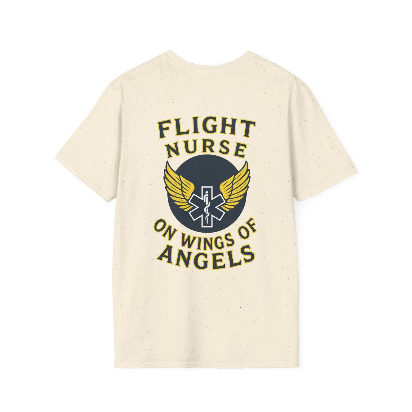 On Wings T-Shirt Flight Nurse, back/front logo