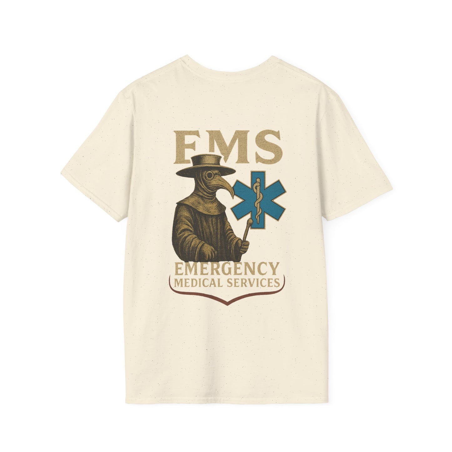 Plague Doctor EMS T-Shirt, back/front logo