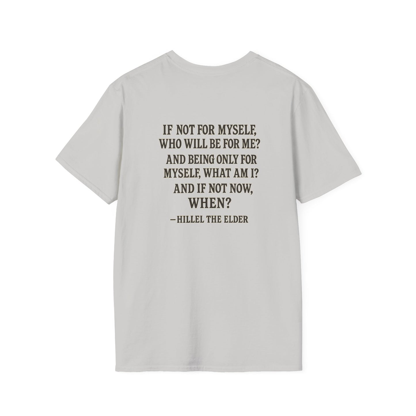 VVW Hillel the Elder Quote T-shirt, back/front logo