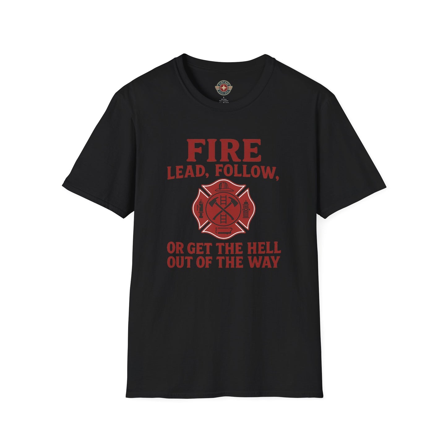 Lead Follow T-Shirt Fire, front