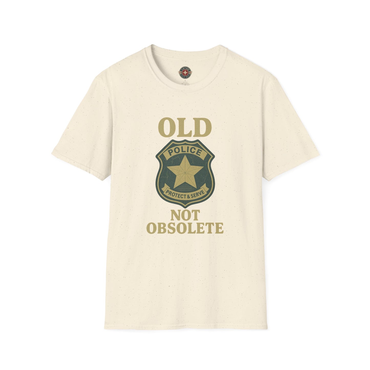Not Obsolete T-Shirt Police, front