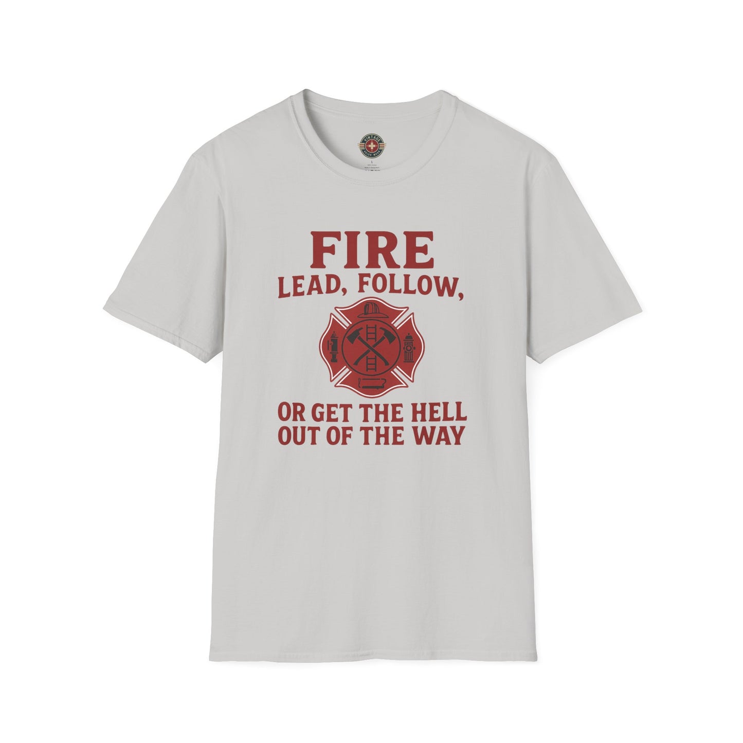Lead Follow T-Shirt Fire, front