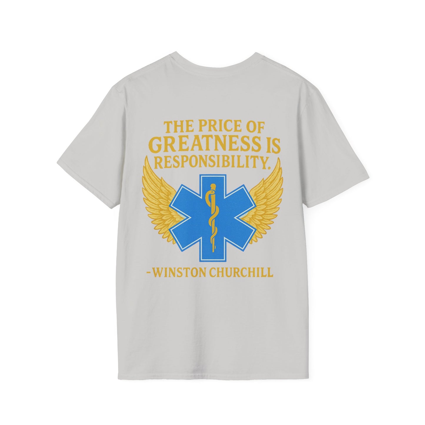 Price of Greatness T-Shirt, back/front logo