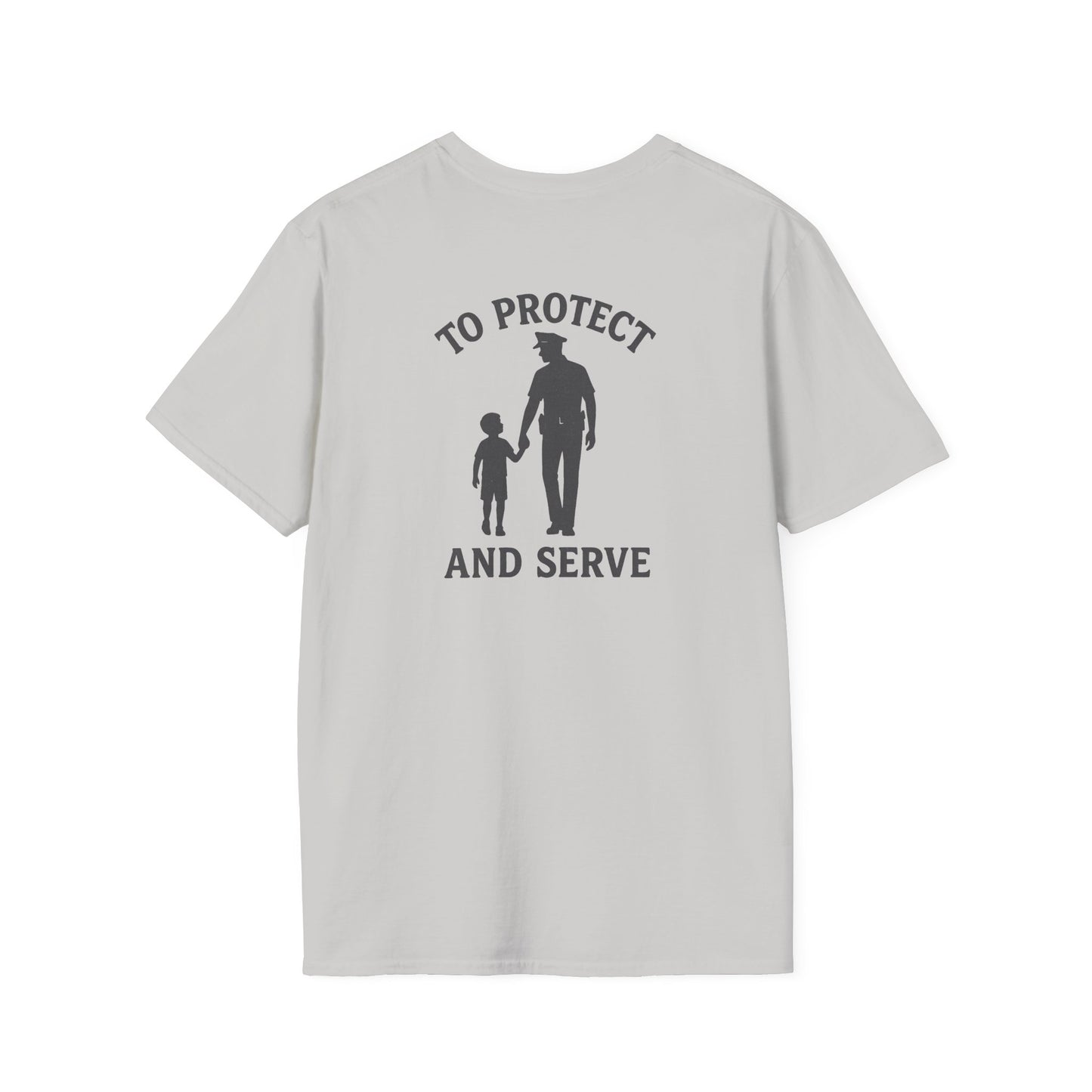 Cop with Kid T-Shirt, back