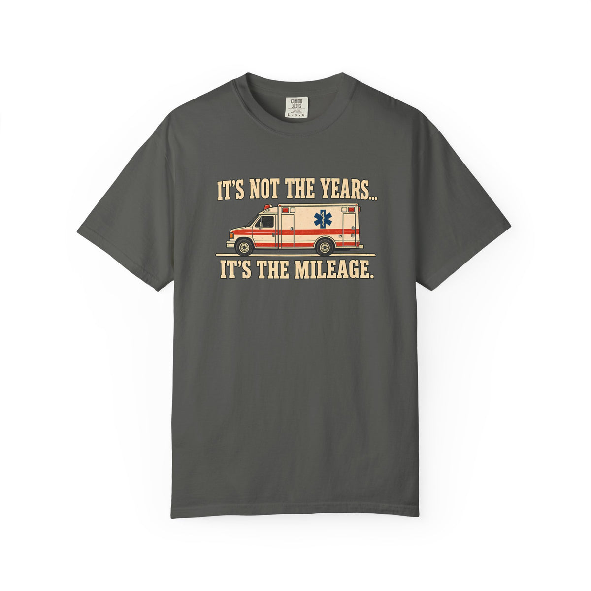 It's the Mileage T-shirt, front