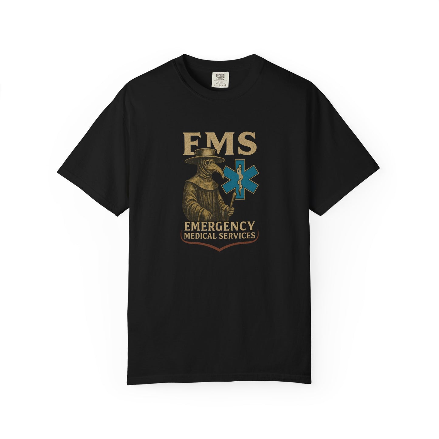 Plague Doctor EMS T-shirt, front