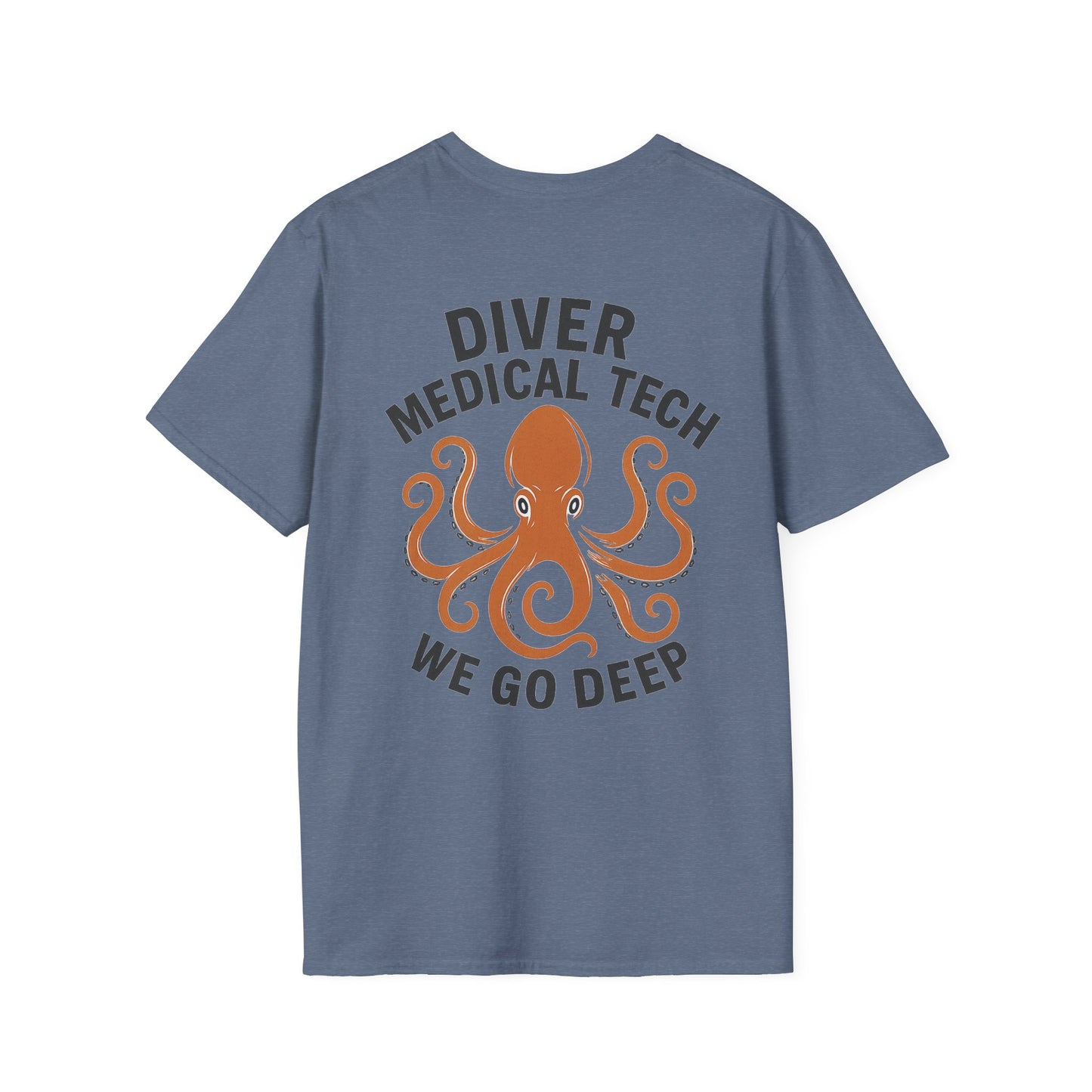 Diver Medical Tech T-Shirt 1, back/front logo