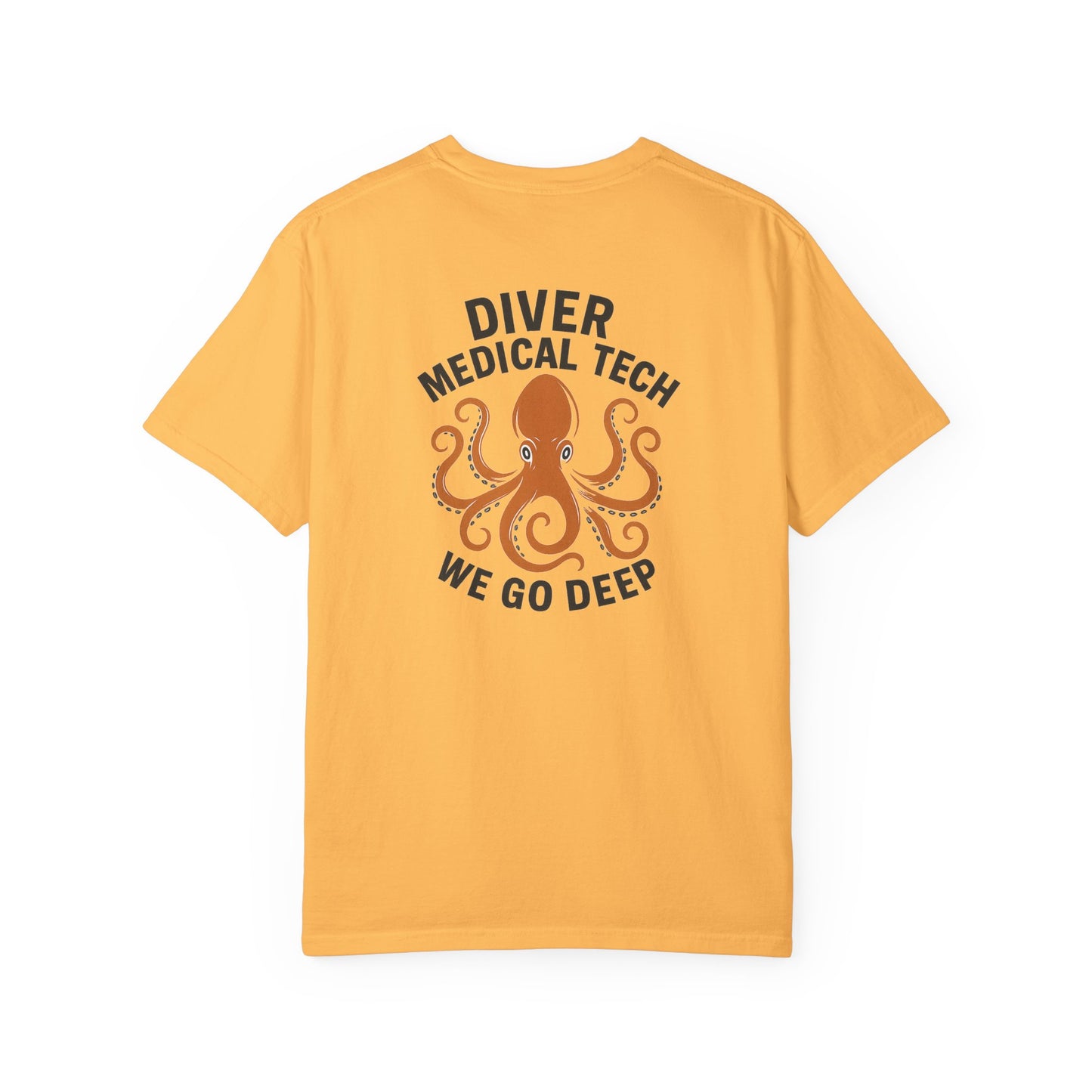 Diver Medical Tech T-shirt (style 2), back/front logo