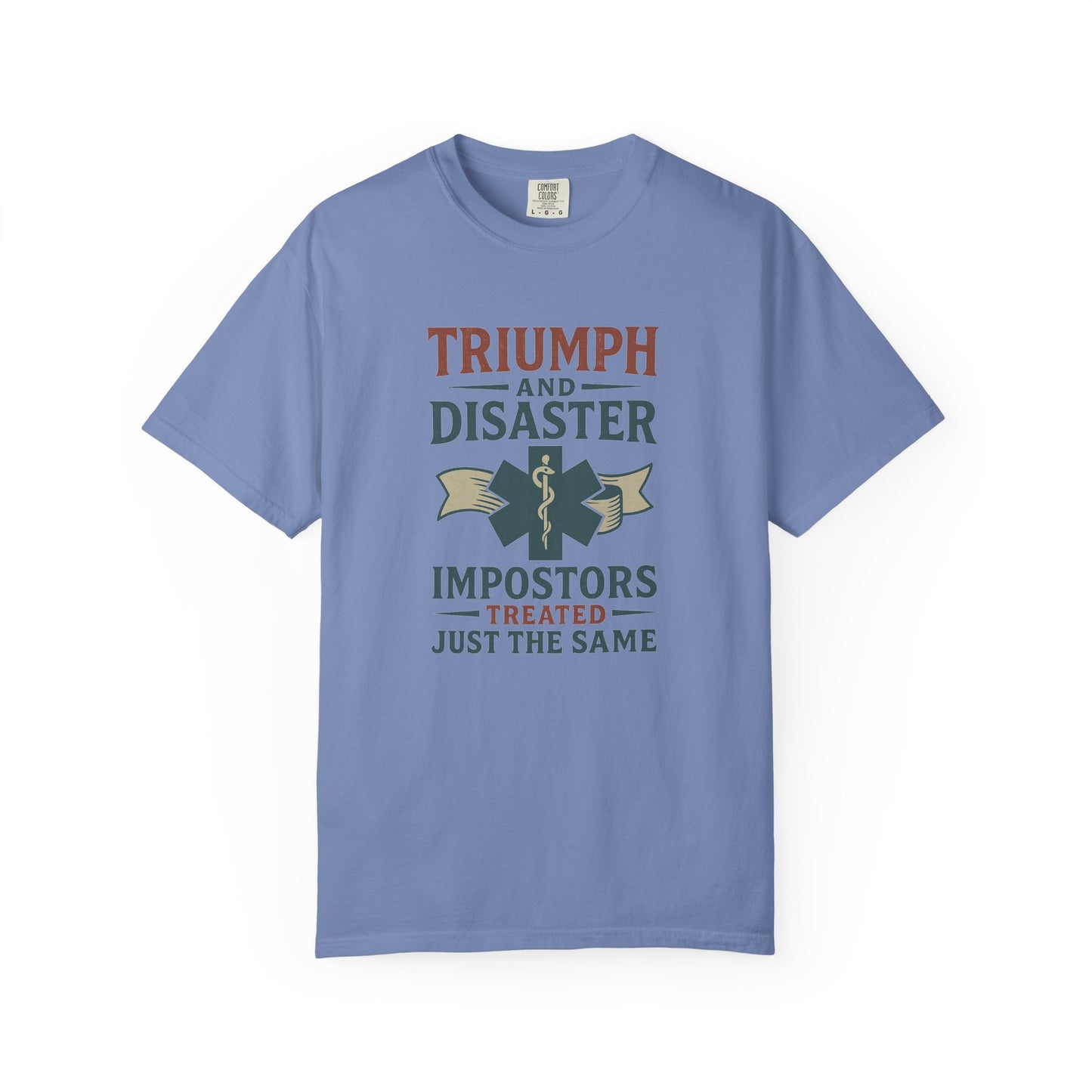 Triumph and Disaster T-shirt, front