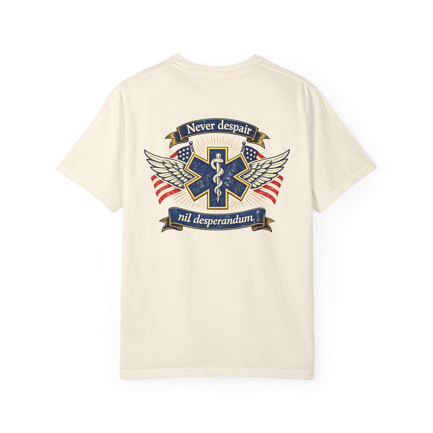 Nil desperandum T-Shirt, back/front logo
