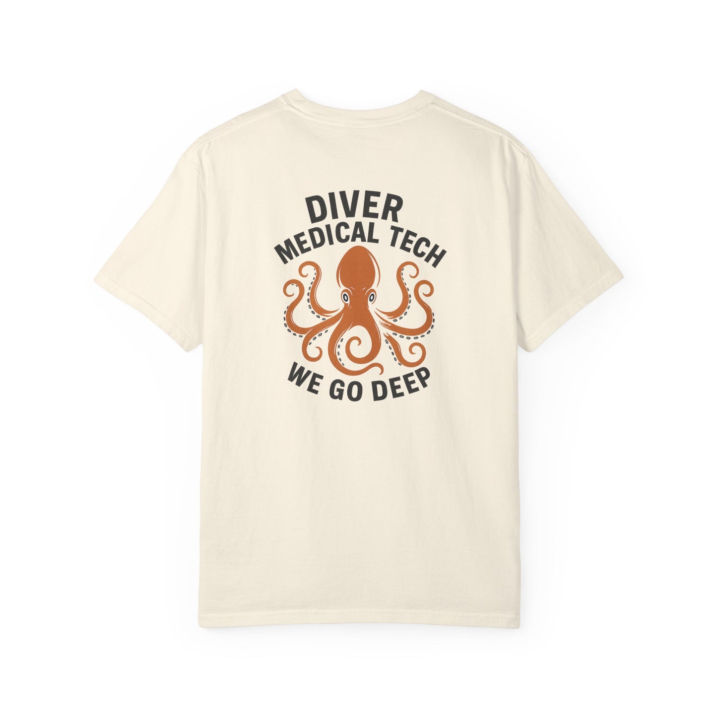Diver Medical Tech T-shirt (style 2), back/front logo