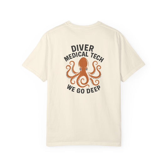 Diver Medical Tech T-shirt (style 2), back/front logo