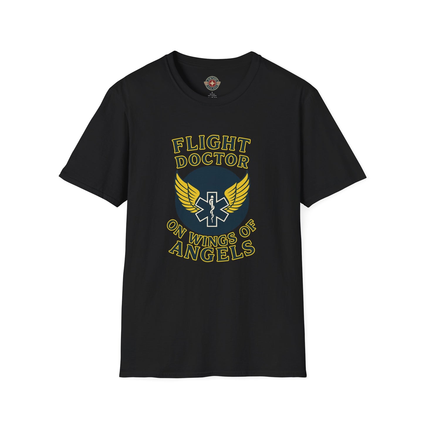 On Wings T-Shirt Flight Doctor, front