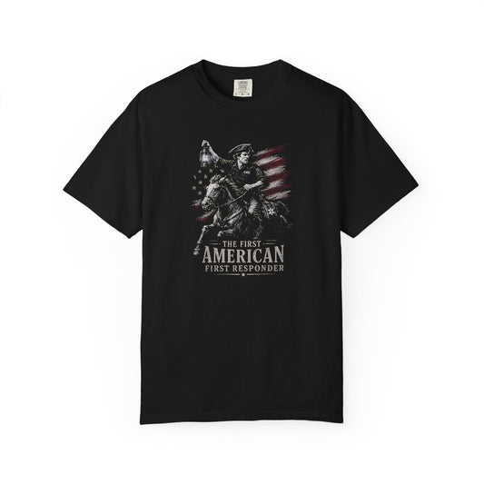 Paul Revere EMS T-shirt, front/back