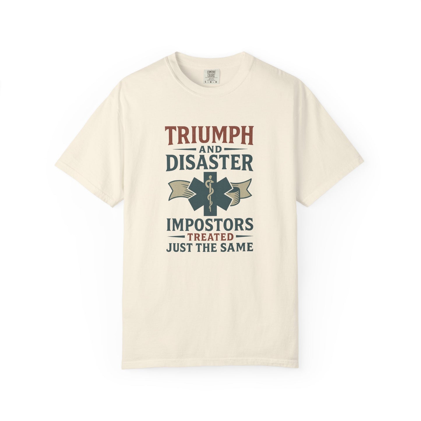 Triumph and Disaster T-shirt, front