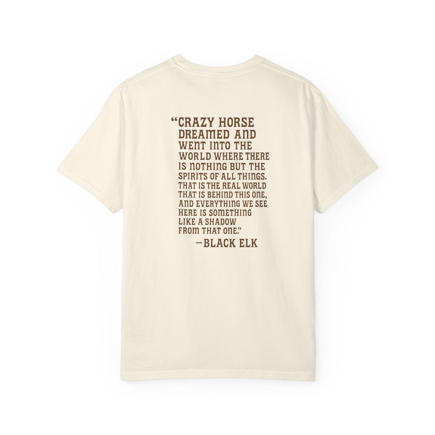 VVW Black Elk Quote T-Shirt, back/front logo
