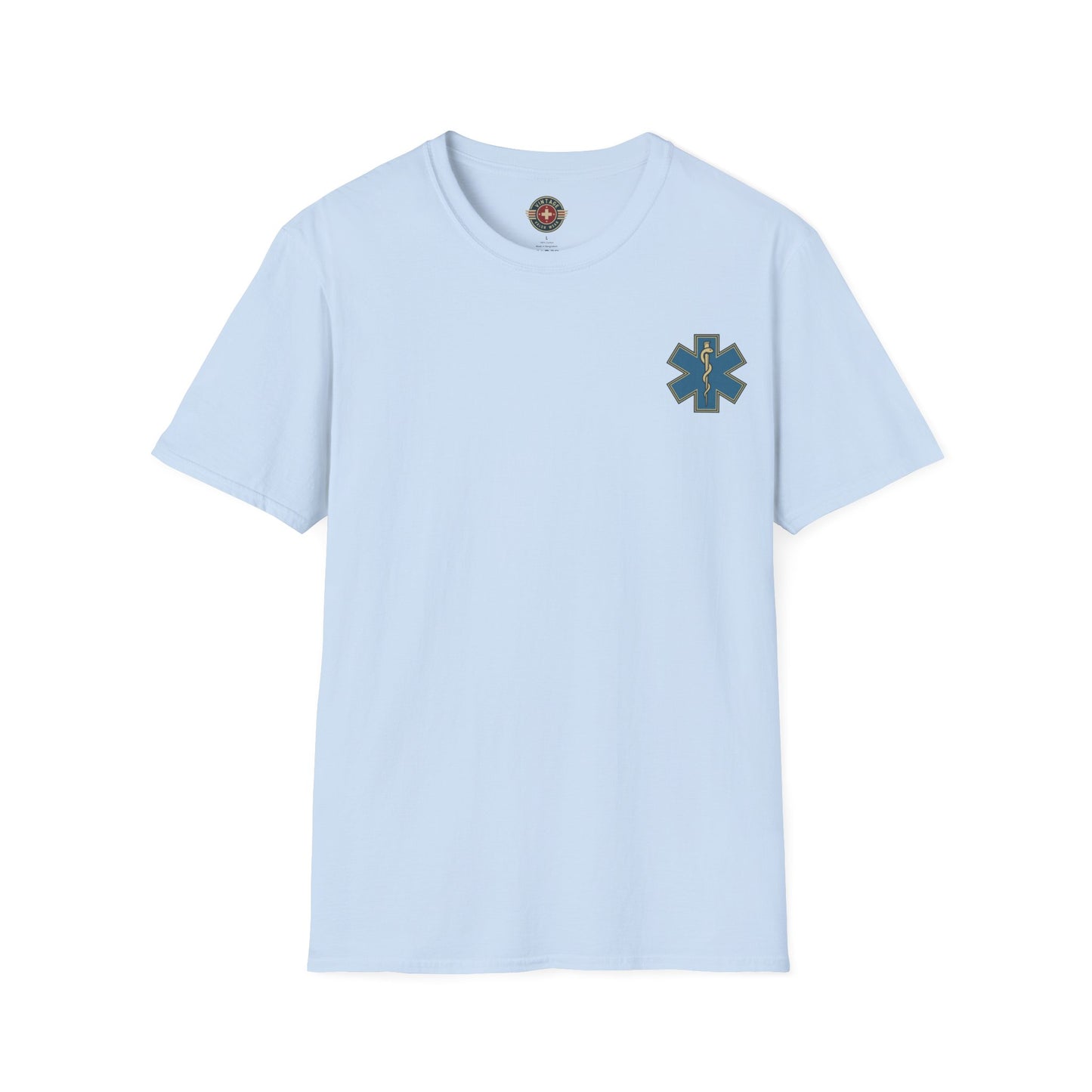 Medic Daze "He was breathing" T-shirt, back/front logo