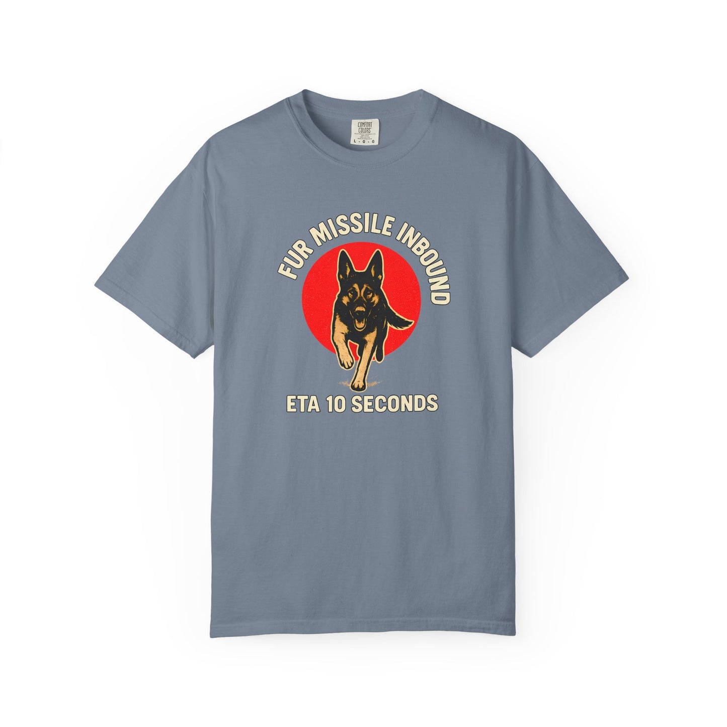 Fur Missile Inbound T-Shirt, front