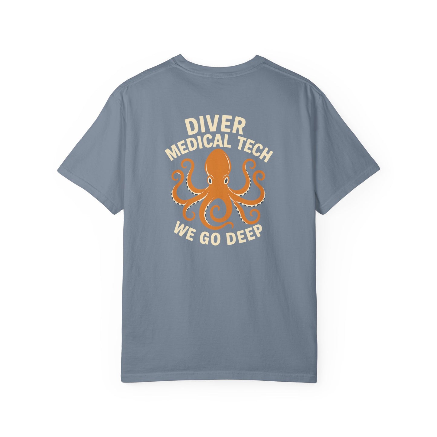 Diver Medical Tech T-shirt (style 1), back/front logo