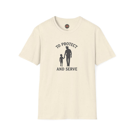 Cop with Kid T-Shirt, front