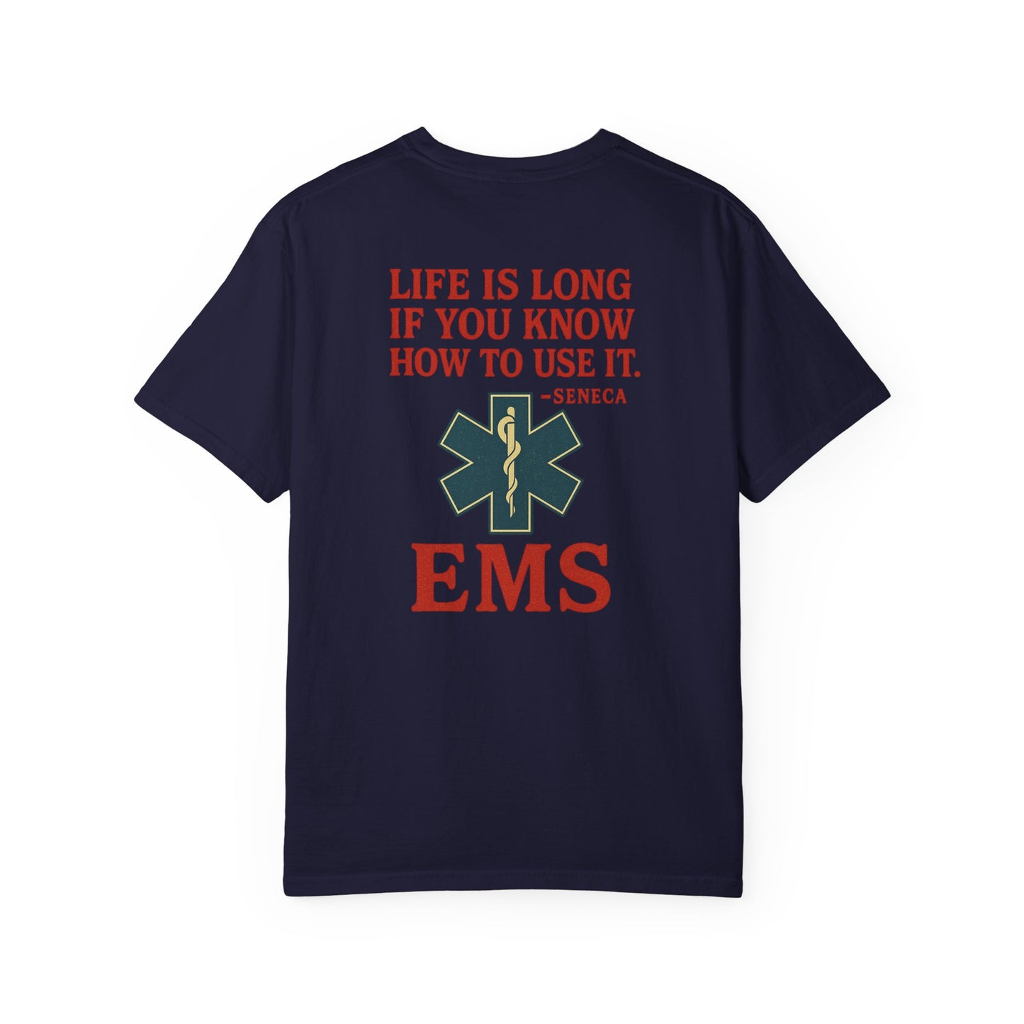 Life is Long T-shirt, back/front logo