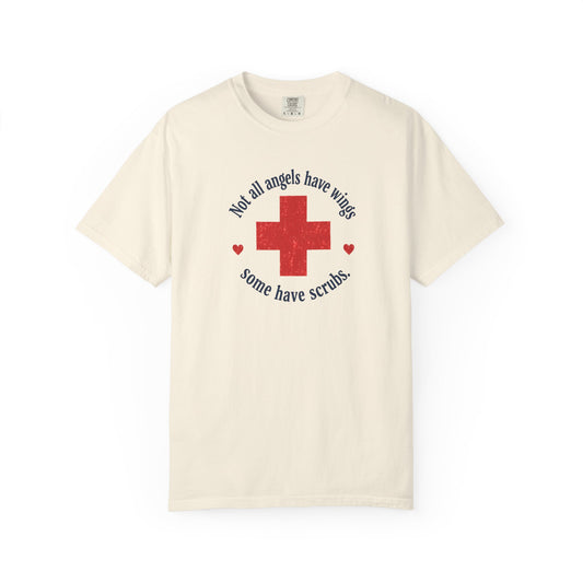 Angel with Scrubs T-shirt, front