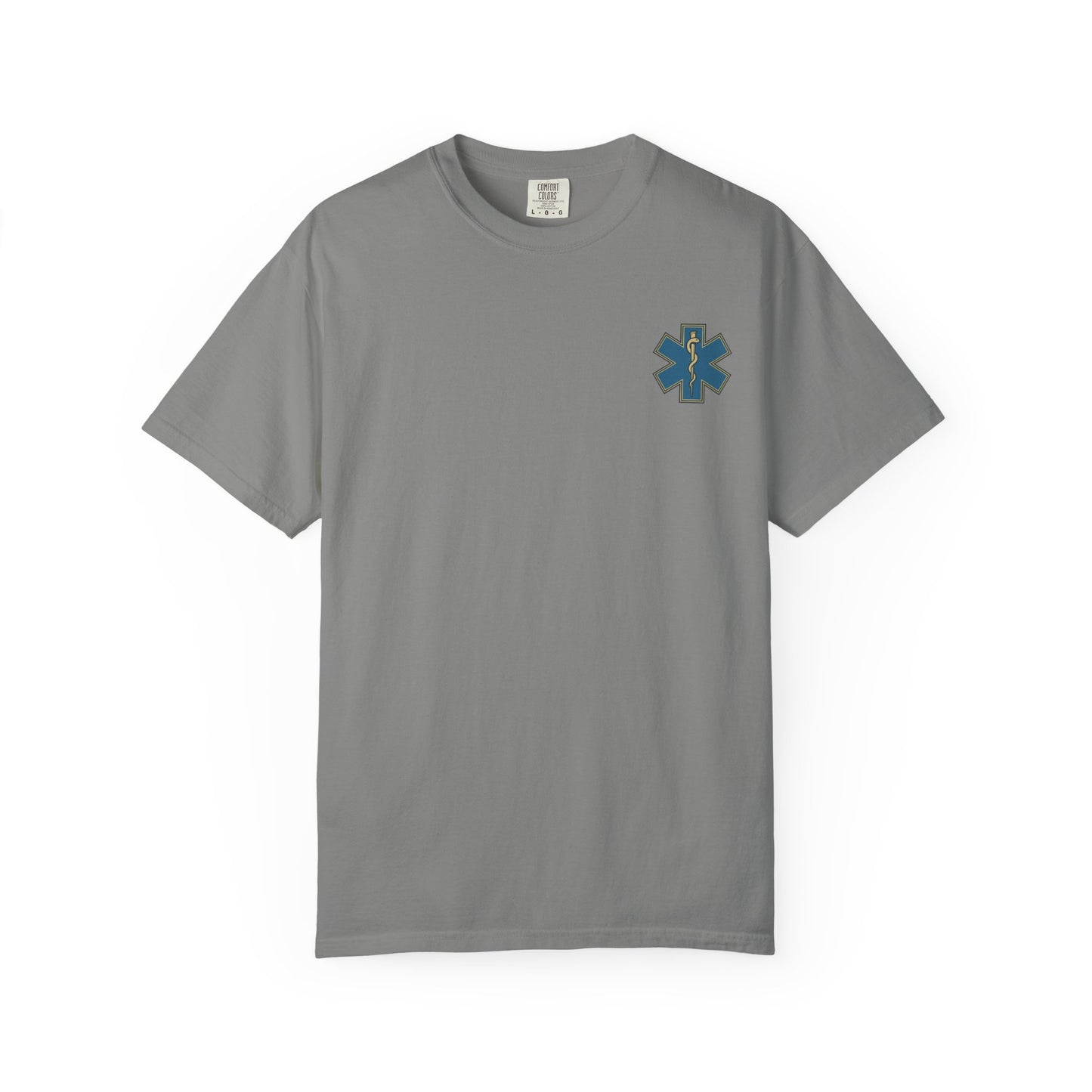 Thin White Line EMS T-shirt, back/front logo